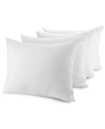 Mastertex Pillow Protectors, Queen - 4 Pieces In White