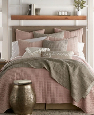 Levtex Mills Waffle Textured 3-pc. Quilt Set, Full/queen In Blush