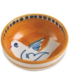 Vietri Uccello Olive Oil Bowl In Orange
