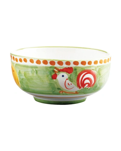Vietri Campagna Gallina Cereal/soup Bowl In Green