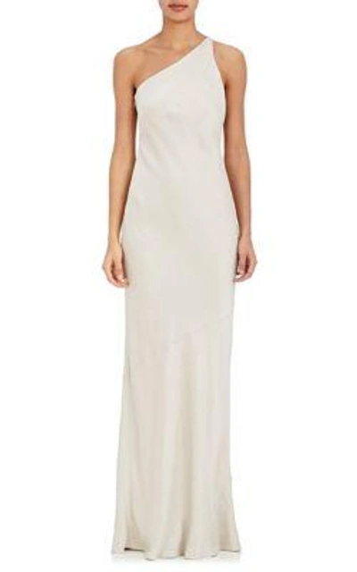 Narciso Rodriguez Silk One-shoulder Gown