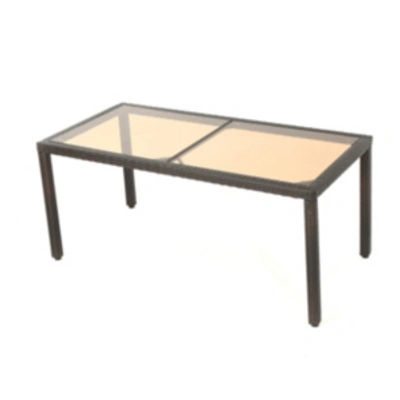Noble House San Pico Outdoor Dining Table In Multibrown