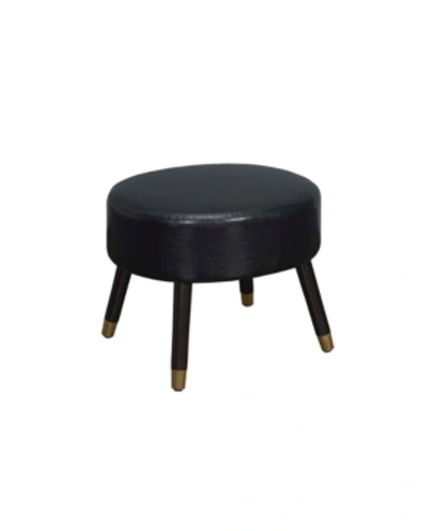 Convenience Concepts Designs4comfort Mid Century Ottoman Stool In Black