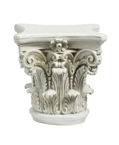 Design Toscano The Corinthian Capital Pillar In Off-white