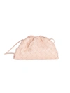 Bottega Veneta Intrecciato Mini Pouch In Almond