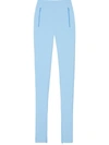 Wardrobe.nyc Front-zipped Leggings In Blau