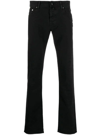 Jacob Cohen Comfort Fit Straight Leg Jeans In Black
