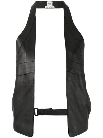 Pre-owned Hermes  Leather Vest In Black