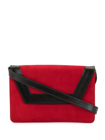 Pre-owned Celine  Flap Crossbody Bag In Red