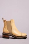 See By Chloé See By Chloe Platform Chelsea Boots In Beige