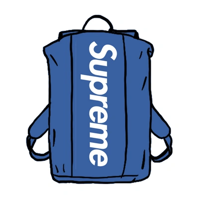 Pre-owned Supreme  Waterproof Reflective Speckled Backpack Royal