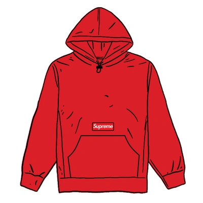 Pre-owned Supreme Polartec Hooded Sweatshirt (fw20) Red