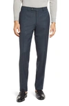 Jack Victor Pablo Marled Dress Pants In Teal