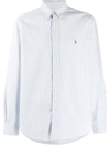 Polo Ralph Lauren Classic Oxford Button-down Sport Shirt In Blue/ White Stripe