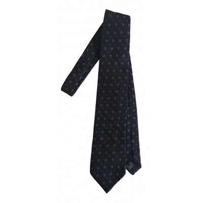 Pre-owned Krizia Silk Tie In Black