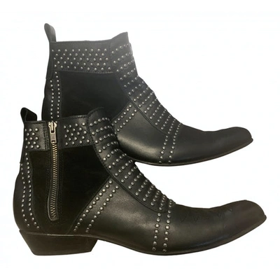 Pre-owned Anine Bing Black Leather Boots