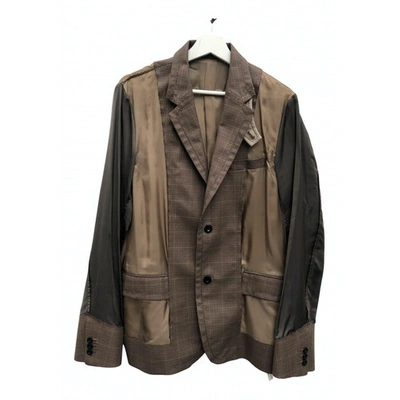 Pre-owned Sacai Brown Cotton Jacket