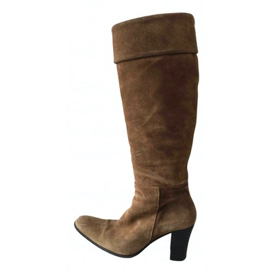 Pre-owned Pedro Garcia Boots In Camel