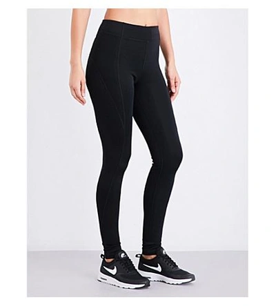 Ivy Park High-rise Stretch-jersey Leggings In Black