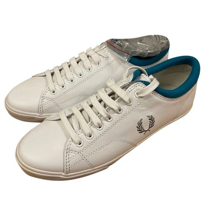 Pre-owned Fred Perry White Leather Trainers