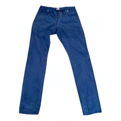 Pre-owned Prps Trousers In Blue