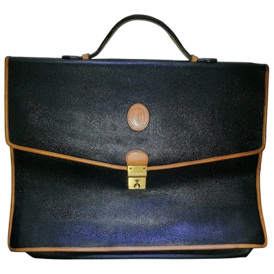 Pre-owned Trussardi Black Leather Bag