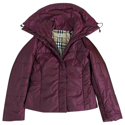 Pre-owned Burberry Puffer In Pink