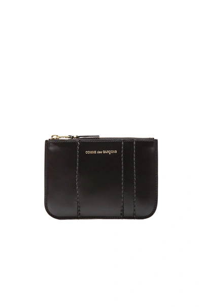 Comme Des Garçons Raised Spike Small Pouch In Black