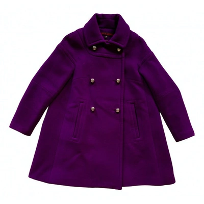 Pre-owned Martin Grant Wool Coat In Purple