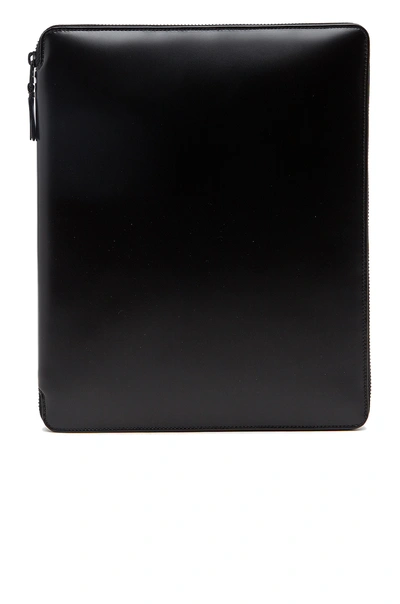 Comme Des Garçons Luxury Leather Ipad Case In Black