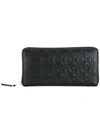 Comme Des Garçons Comme Des Garcons Long Star Embossed Wallet In Black