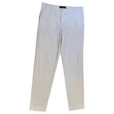 Pre-owned Dolce & Gabbana Trousers In White