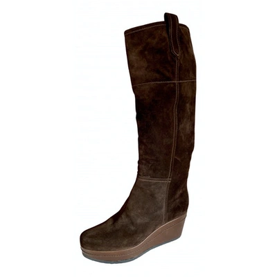 Pre-owned Gianvito Rossi Boots In Brown