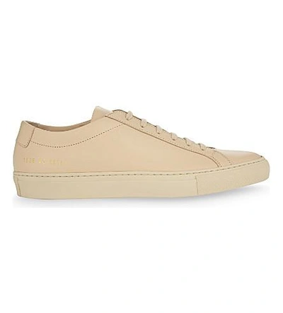 Common Projects Original Achilles Leather Low-top Sneakers In Natural