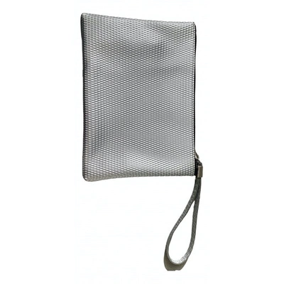 Pre-owned Gianni Chiarini Clutch Bag In Silver