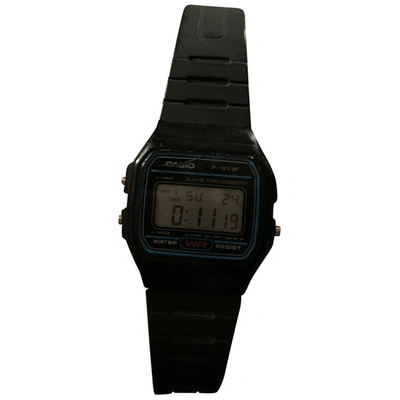 Pre-owned Casio Black Watch