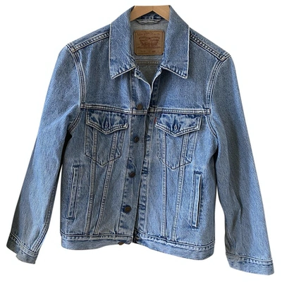 Pre-owned Levi's Blue Cotton Jacket