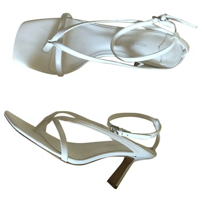 Pre-owned Tony Bianco White Leather Sandals