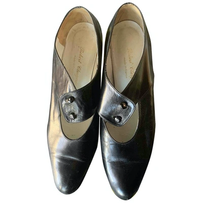 Pre-owned Robert Clergerie Leather Heels In Black