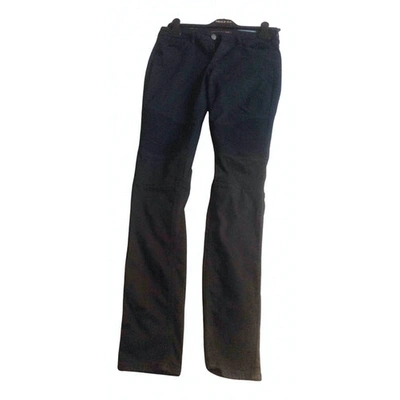 Pre-owned Comptoir Des Cotonniers Slim Pants In Black