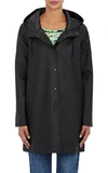 Stutterheim Mosebacke Rubberized Hooded Raincoat In Black