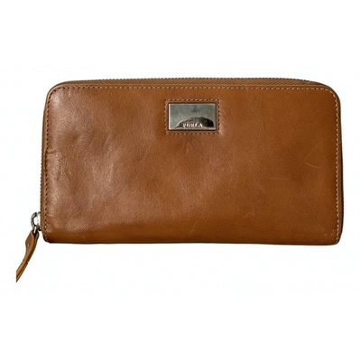 Pre-owned Furla Leather Wallet In Brown