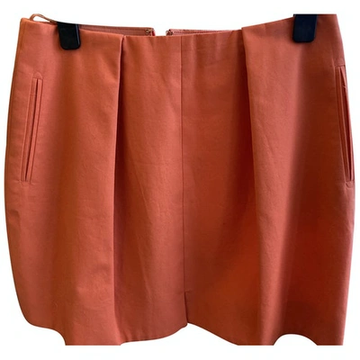 Pre-owned Carven Mid-length Skirt In Orange