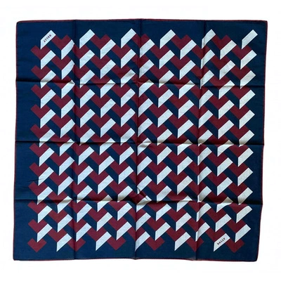 Pre-owned Bally Scarf & Pocket Square In Blue