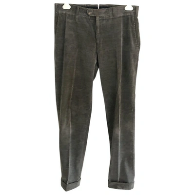 Pre-owned Pal Zileri Trousers In Grey