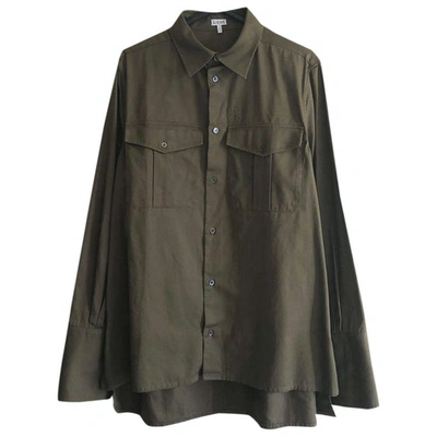 Pre-owned Loewe Khaki Cotton Shirts