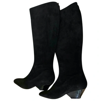 Pre-owned Donna Karan Boots In Black