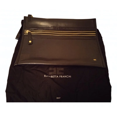 Pre-owned Elisabetta Franchi Clutch Bag In Black