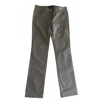 Pre-owned Dolce & Gabbana Straight Pants In Beige