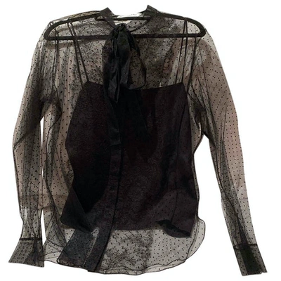 Pre-owned Dior Black Lace  Top